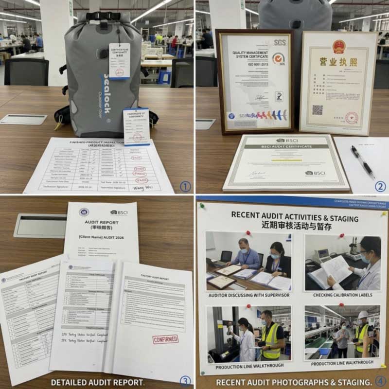 Certifikácia vodotesných tašiek – čo dokazuje každá z nich