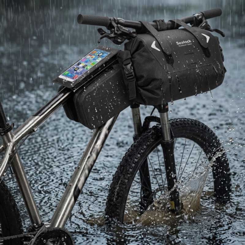 Vodotesné tašky na bicykel — RF zvárané, IPX6 | OEM, MOQ 200